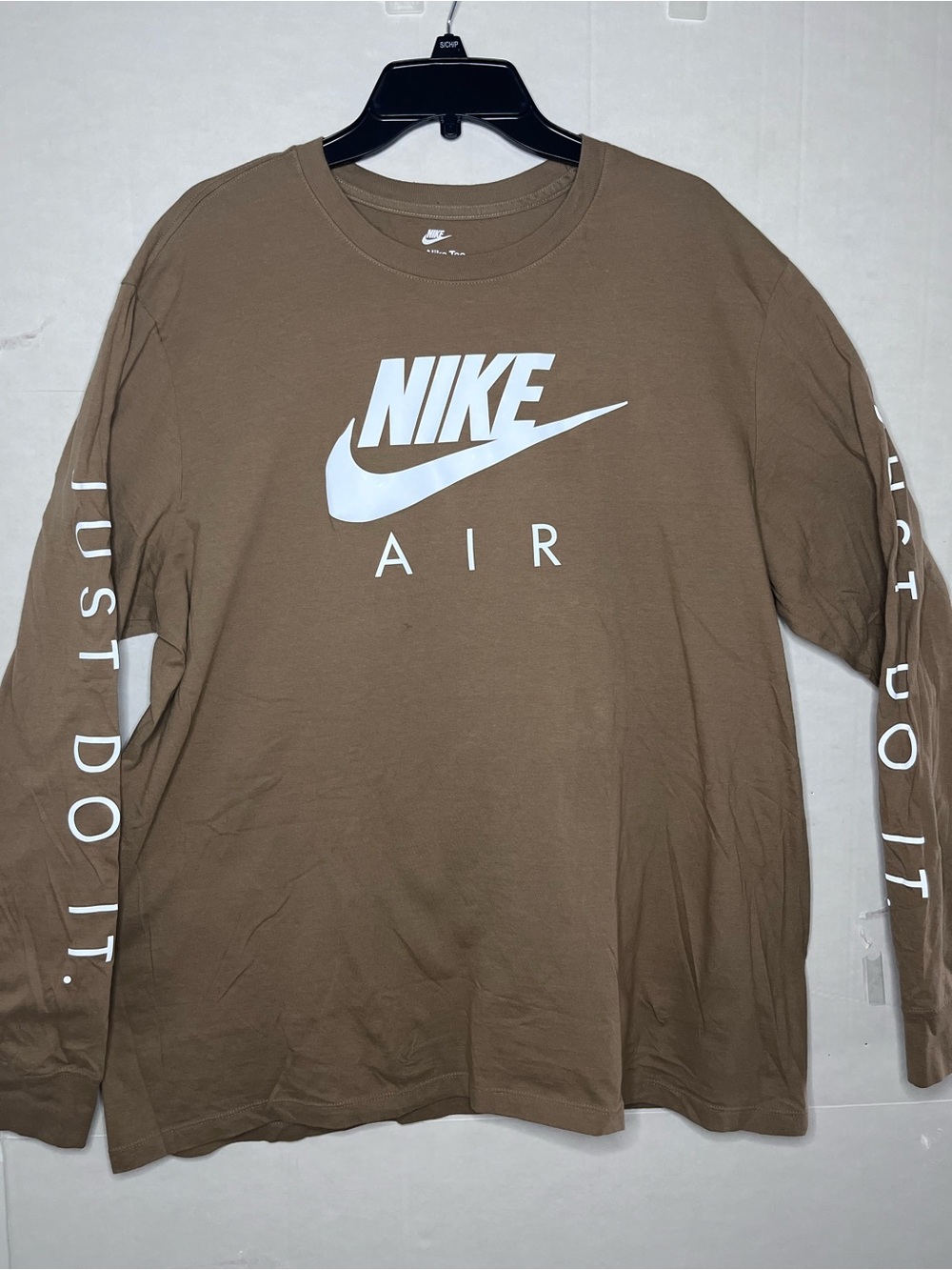 Nike Brown Long-Sleeve Air Logo Tee
